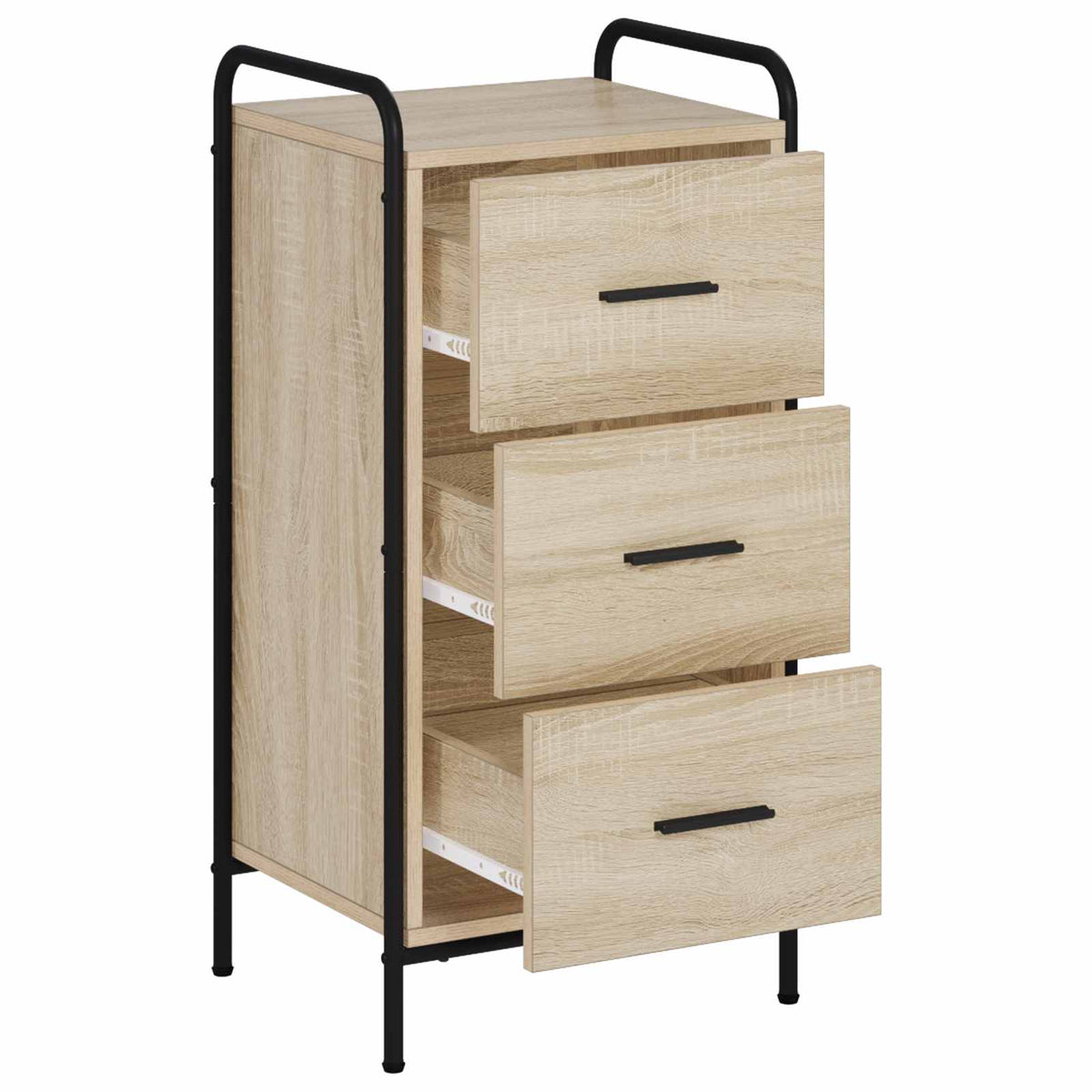 vidaXL Sideboard Sonoma Oak 40 x 33 x 80.5 cm Engineered Wood
