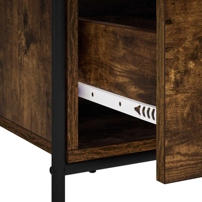 vidaXL Sideboard Smoked Oak 40 x 33 x 80.5 cm Engineered Wood