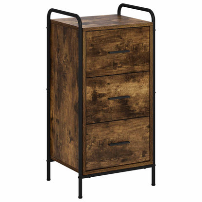 vidaXL Sideboard Smoked Oak 40 x 33 x 80.5 cm Engineered Wood