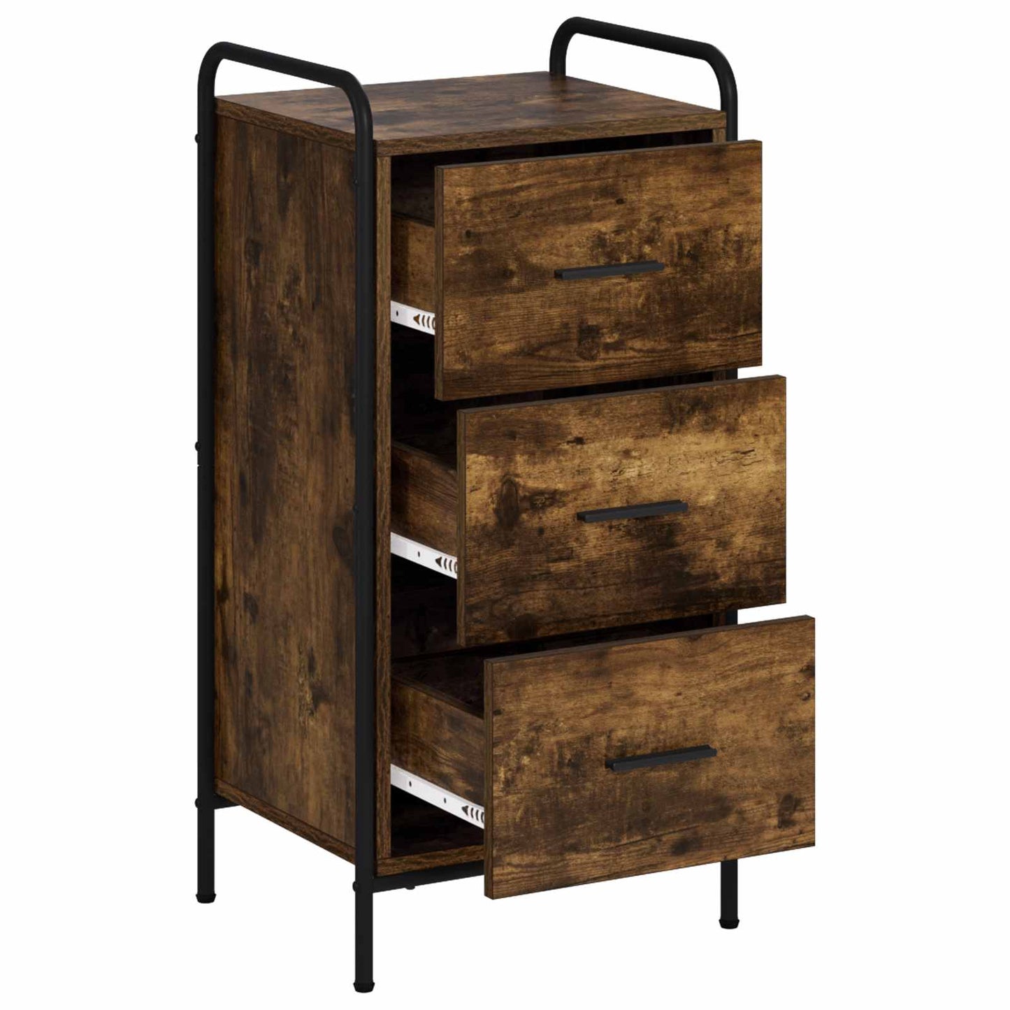vidaXL Sideboard Smoked Oak 40 x 33 x 80.5 cm Engineered Wood