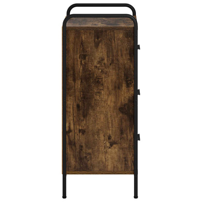 vidaXL Sideboard Smoked Oak 40 x 33 x 80.5 cm Engineered Wood