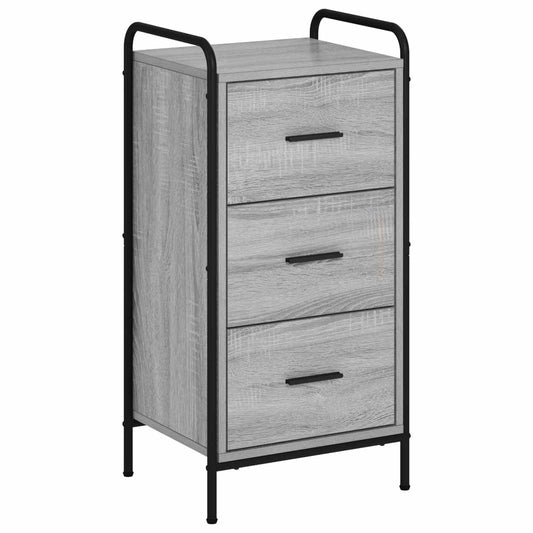 vidaXL Sideboard Grey Sonoma 40 x 33 x 80.5 cm Engineered Wood