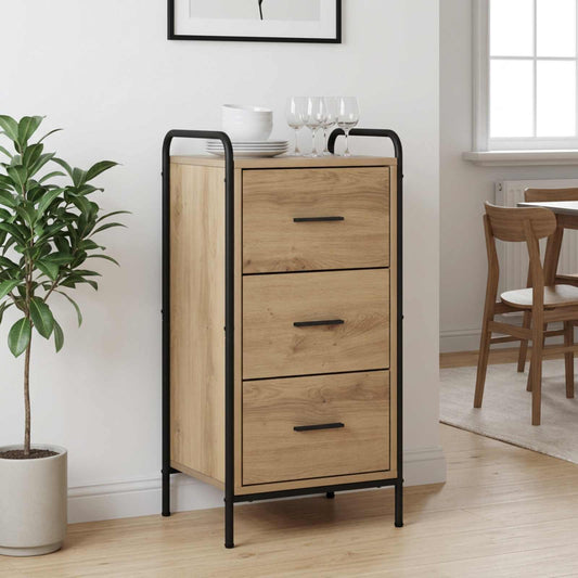 vidaXL Sideboard Artisan Oak 40 x 33 x 80.5 cm Engineered Wood