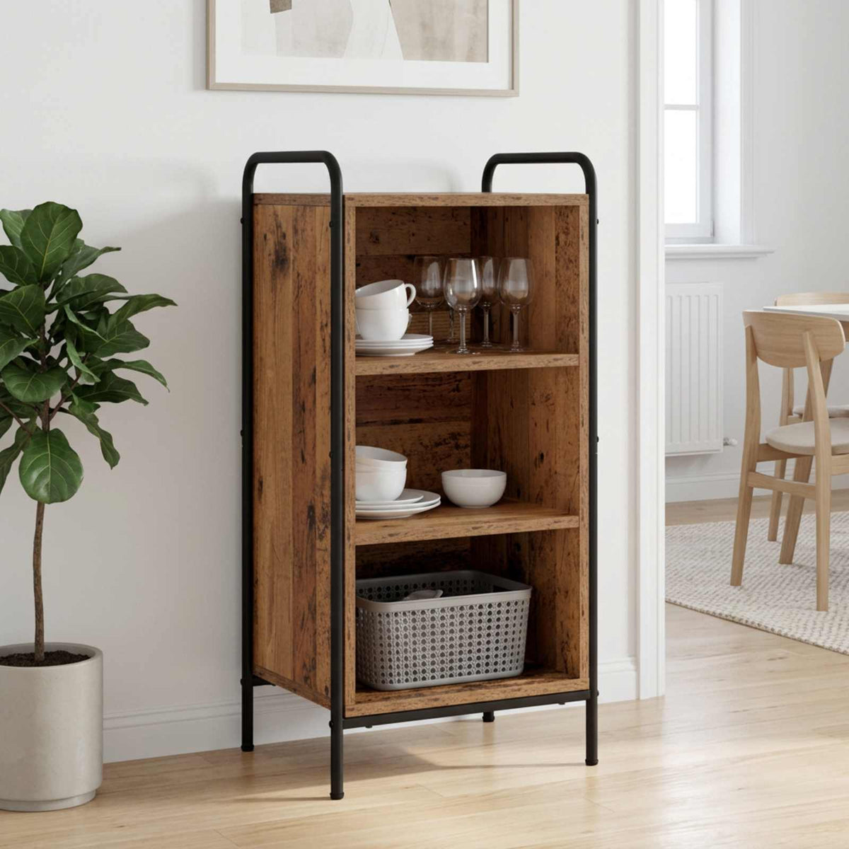 vidaXL Sideboard Old Wood 40 x 33 x 80.5 cm Engineered Wood