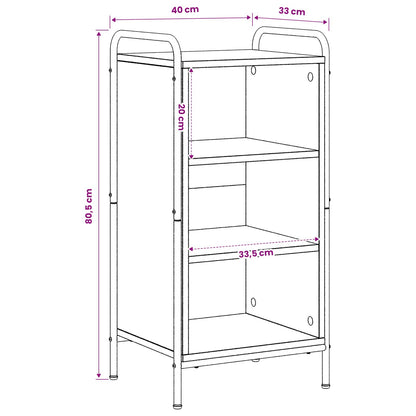 vidaXL Sideboard Old Wood 40 x 33 x 80.5 cm Engineered Wood