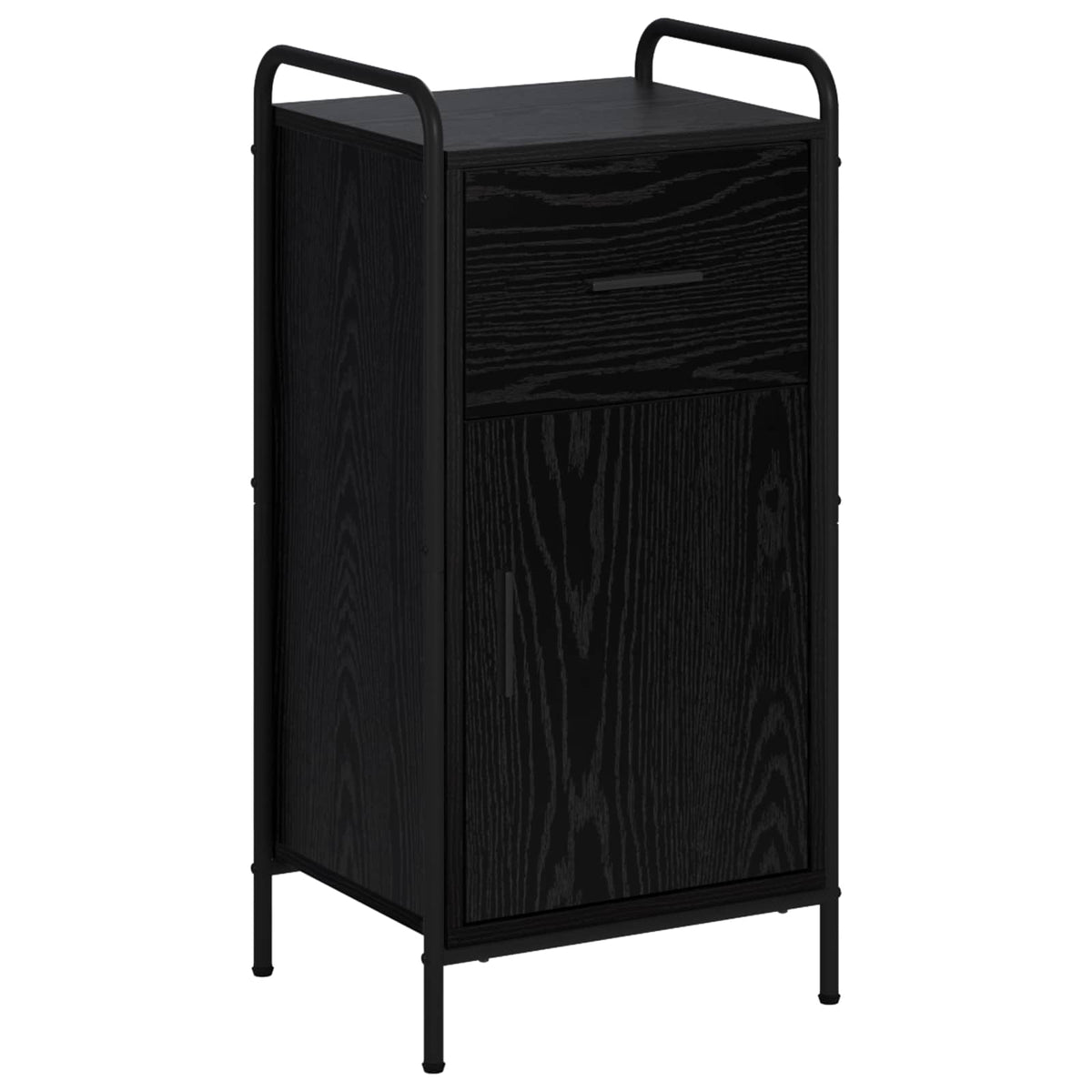 vidaXL Sideboard Black Oak 40 x 33 x 80.5 cm Engineered Wood