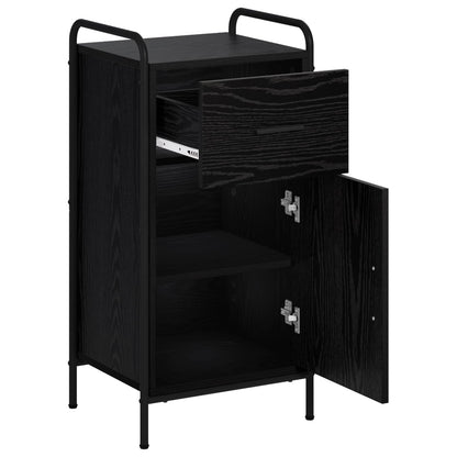 vidaXL Sideboard Black Oak 40 x 33 x 80.5 cm Engineered Wood