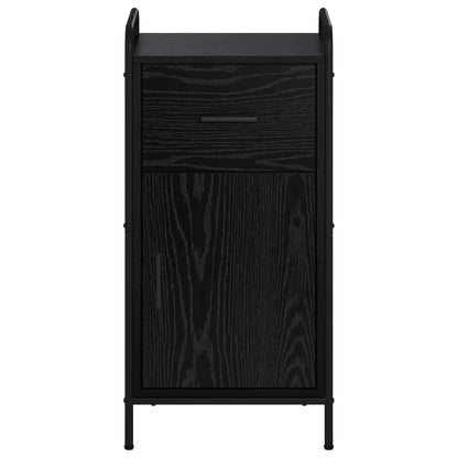 vidaXL Sideboard Black Oak 40 x 33 x 80.5 cm Engineered Wood