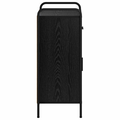 vidaXL Sideboard Black Oak 40 x 33 x 80.5 cm Engineered Wood