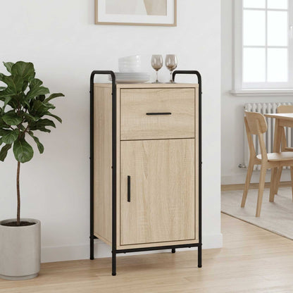 vidaXL Sideboard Sonoma Oak 40 x 33 x 80.5 cm Engineered Wood