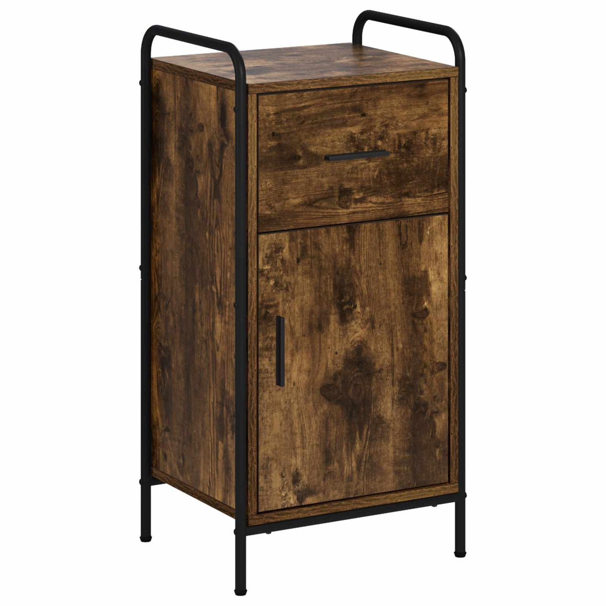 vidaXL Sideboard Smoked Oak 40 x 33 x 80.5 cm Engineered Wood