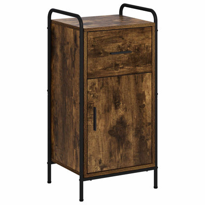 vidaXL Sideboard Smoked Oak 40 x 33 x 80.5 cm Engineered Wood