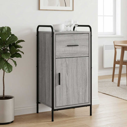 vidaXL Sideboard Grey Sonoma 40 x 33 x 80.5 cm Engineered Wood