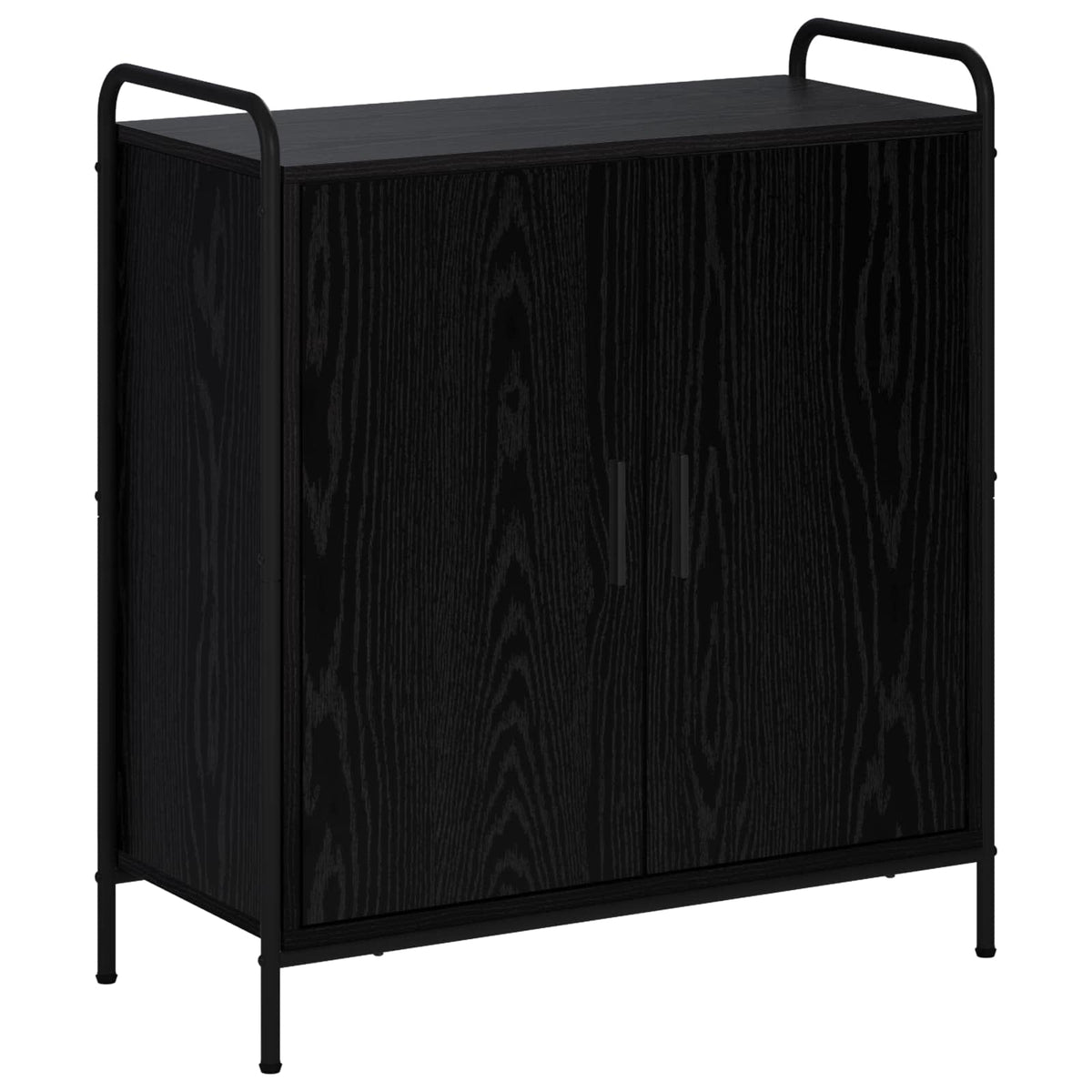 vidaXL Sideboard Black Oak 73 x 33 x 81 cm Engineered Wood