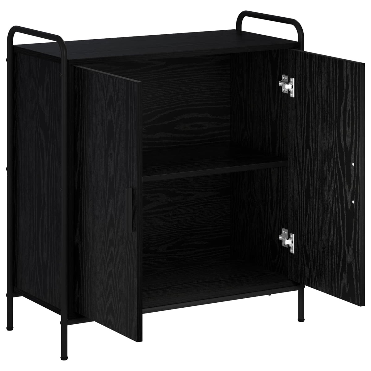 vidaXL Sideboard Black Oak 73 x 33 x 81 cm Engineered Wood