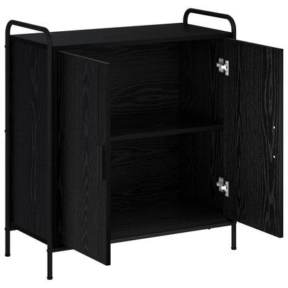 vidaXL Sideboard Black Oak 73 x 33 x 81 cm Engineered Wood