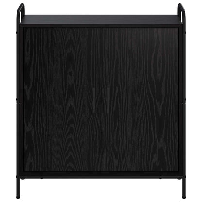 vidaXL Sideboard Black Oak 73 x 33 x 81 cm Engineered Wood