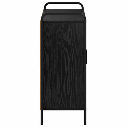 vidaXL Sideboard Black Oak 73 x 33 x 81 cm Engineered Wood