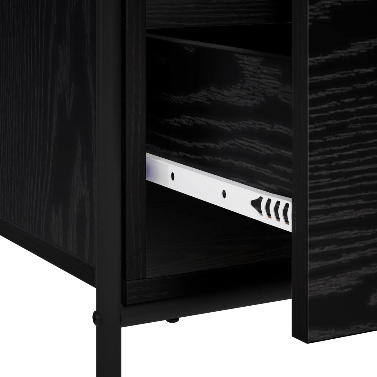 vidaXL Sideboard Black Oak 73 x 33 x 81 cm Engineered Wood