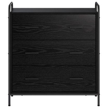 vidaXL Sideboard Black Oak 73 x 33 x 81 cm Engineered Wood