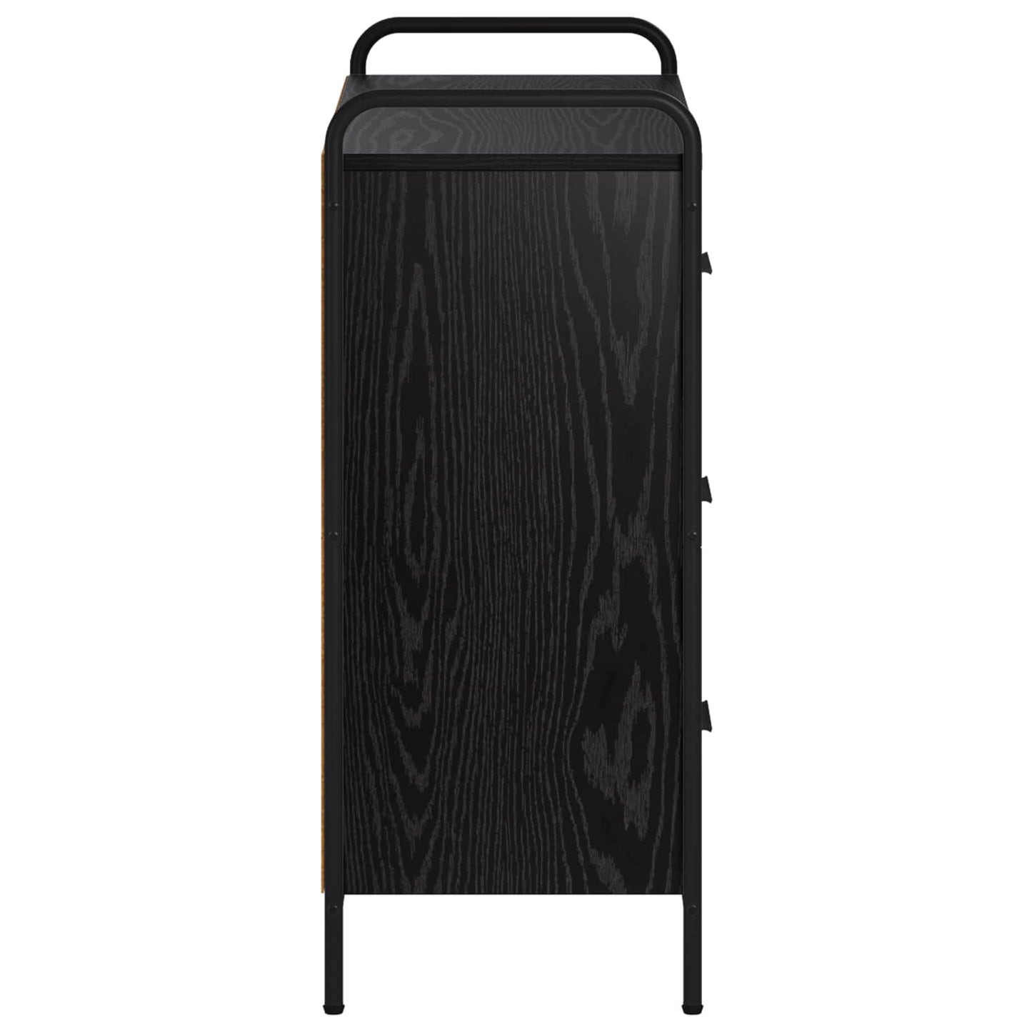 vidaXL Sideboard Black Oak 73 x 33 x 81 cm Engineered Wood