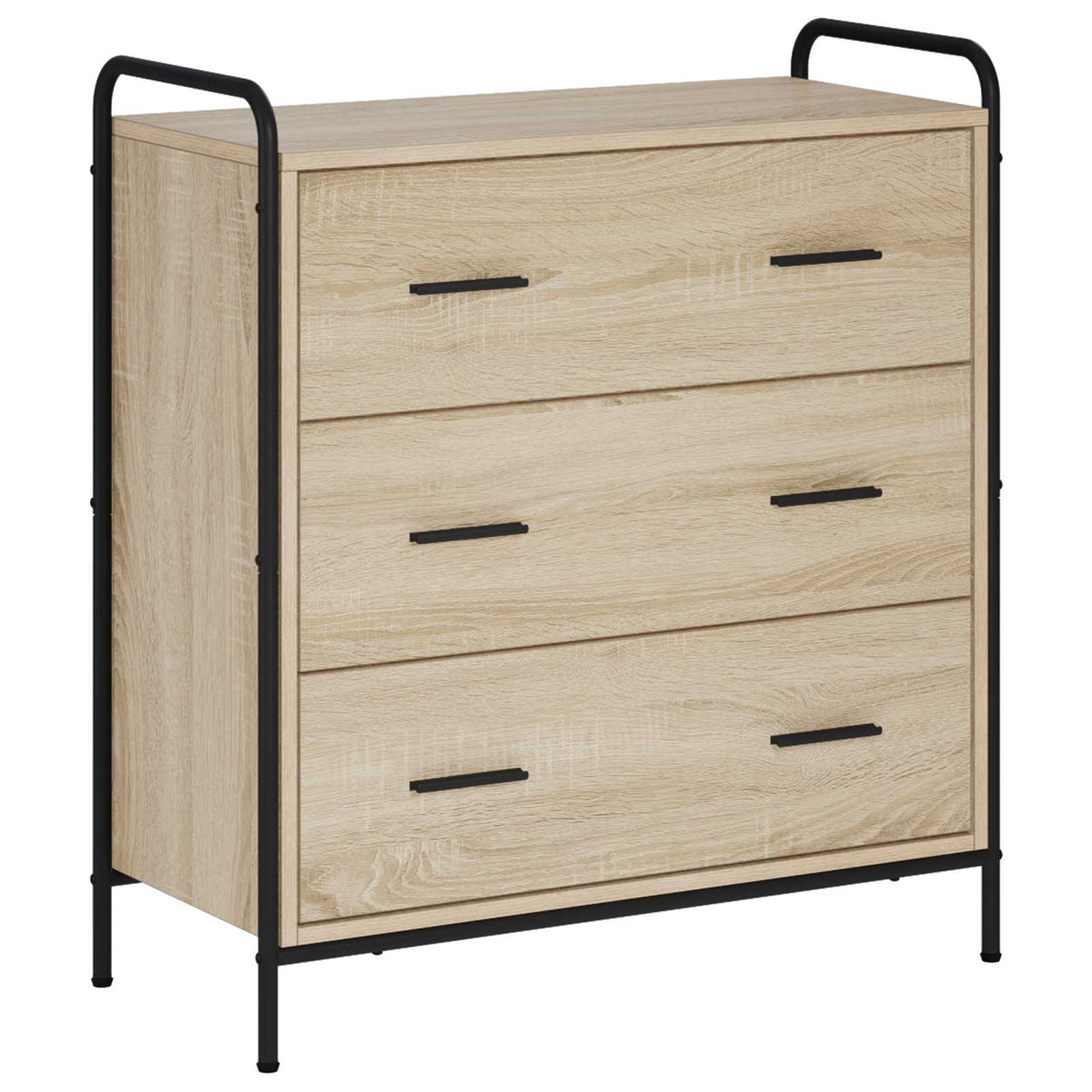 vidaXL Sideboard Sonoma Oak 73 x 33 x 81 cm Engineered Wood