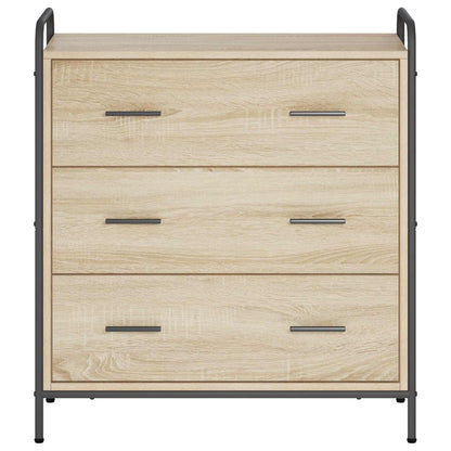 vidaXL Sideboard Sonoma Oak 73 x 33 x 81 cm Engineered Wood