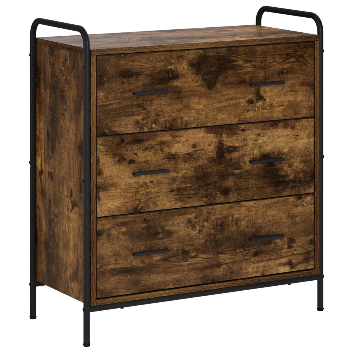 vidaXL Sideboard Smoked Oak 73 x 33 x 81 cm Engineered Wood