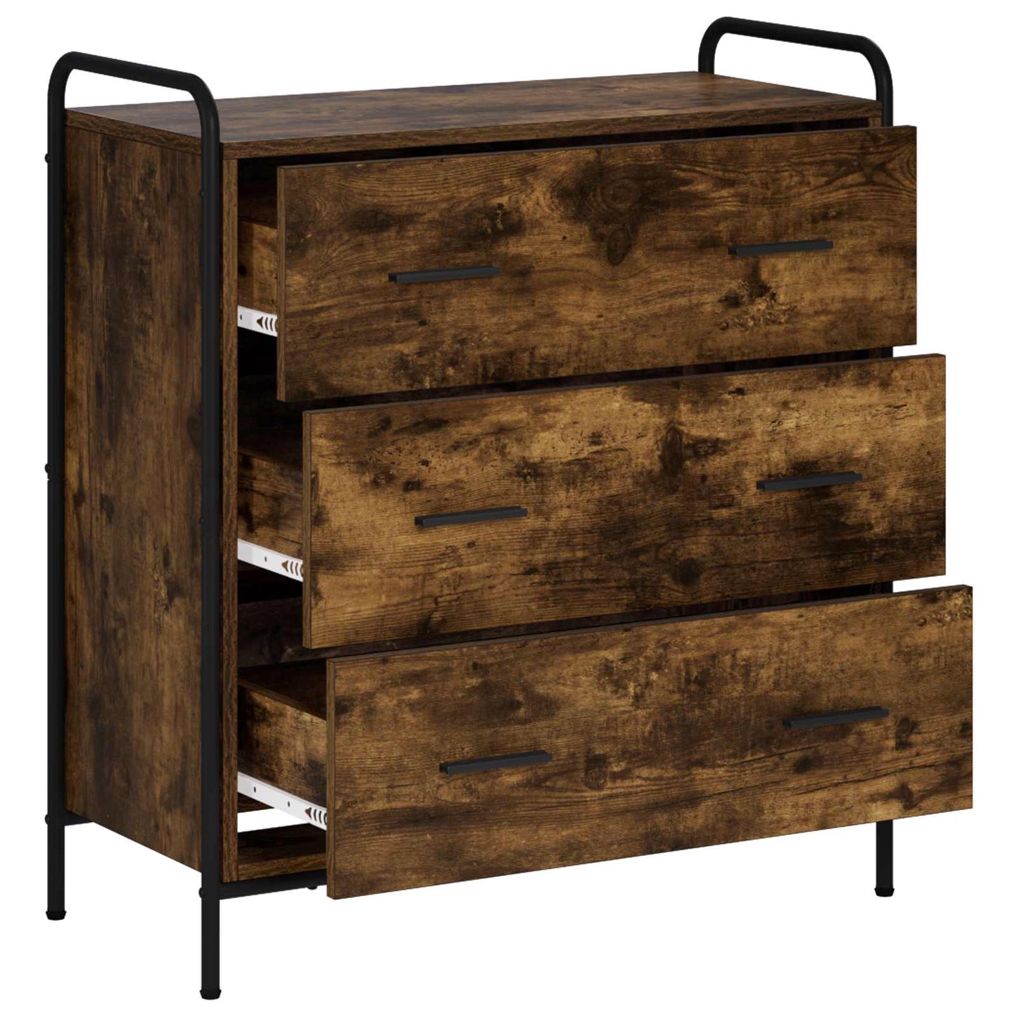 vidaXL Sideboard Smoked Oak 73 x 33 x 81 cm Engineered Wood