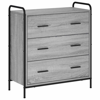 vidaXL Sideboard Grey Sonoma 73 x 33 x 81 cm Engineered Wood