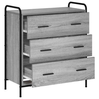 vidaXL Sideboard Grey Sonoma 73 x 33 x 81 cm Engineered Wood