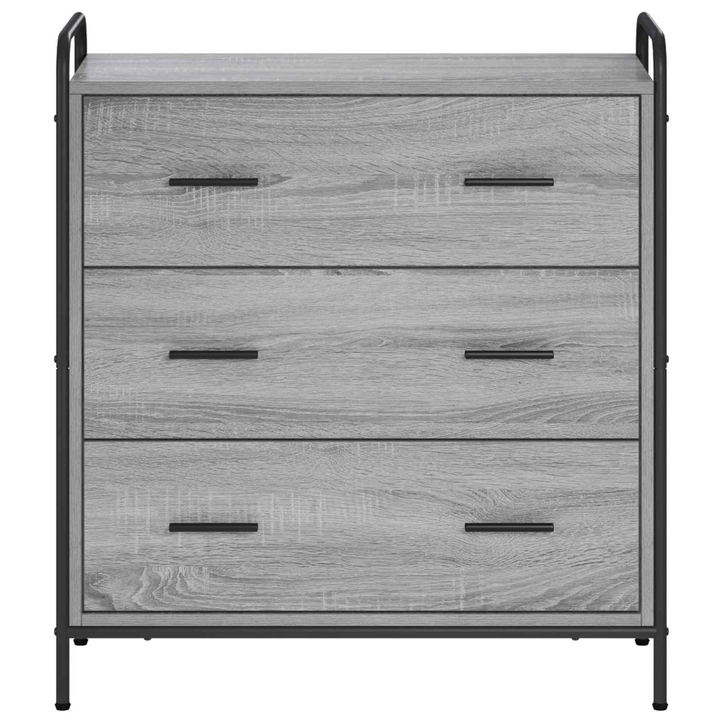 vidaXL Sideboard Grey Sonoma 73 x 33 x 81 cm Engineered Wood