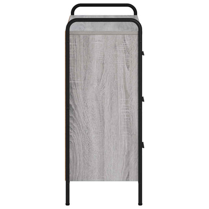 vidaXL Sideboard Grey Sonoma 73 x 33 x 81 cm Engineered Wood