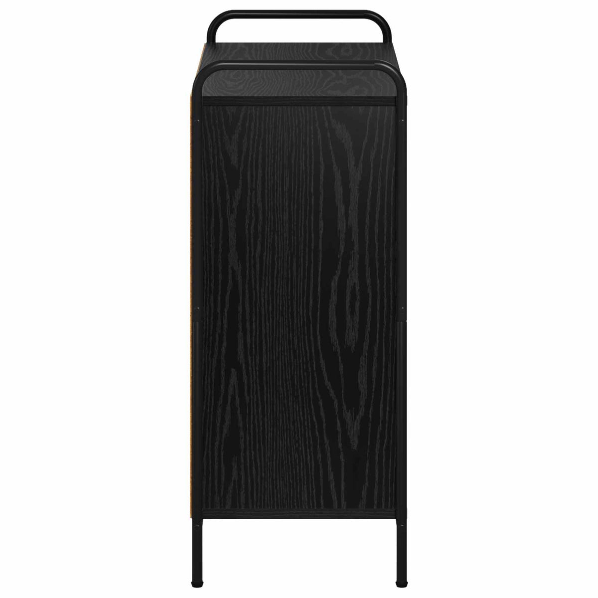 vidaXL Sideboard Black Oak 73 x 33 x 81 cm Engineered Wood