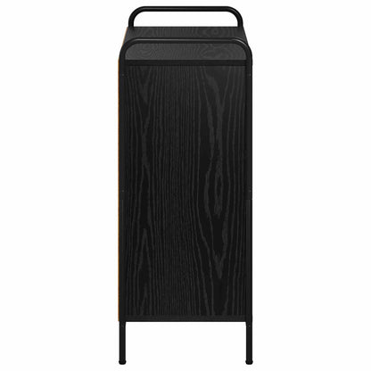 vidaXL Sideboard Black Oak 73 x 33 x 81 cm Engineered Wood