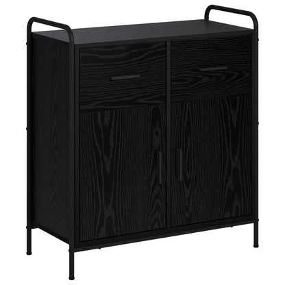 vidaXL Sideboard Black Oak 73 x 33 x 81 cm Engineered Wood