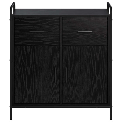 vidaXL Sideboard Black Oak 73 x 33 x 81 cm Engineered Wood