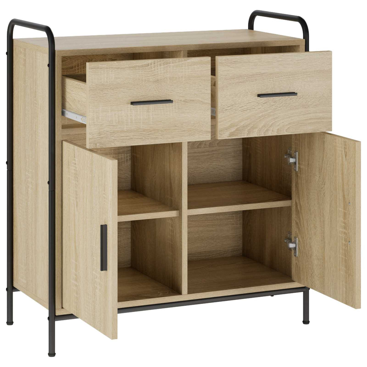 vidaXL Sideboard Sonoma Oak 73 x 33 x 81 cm Engineered Wood