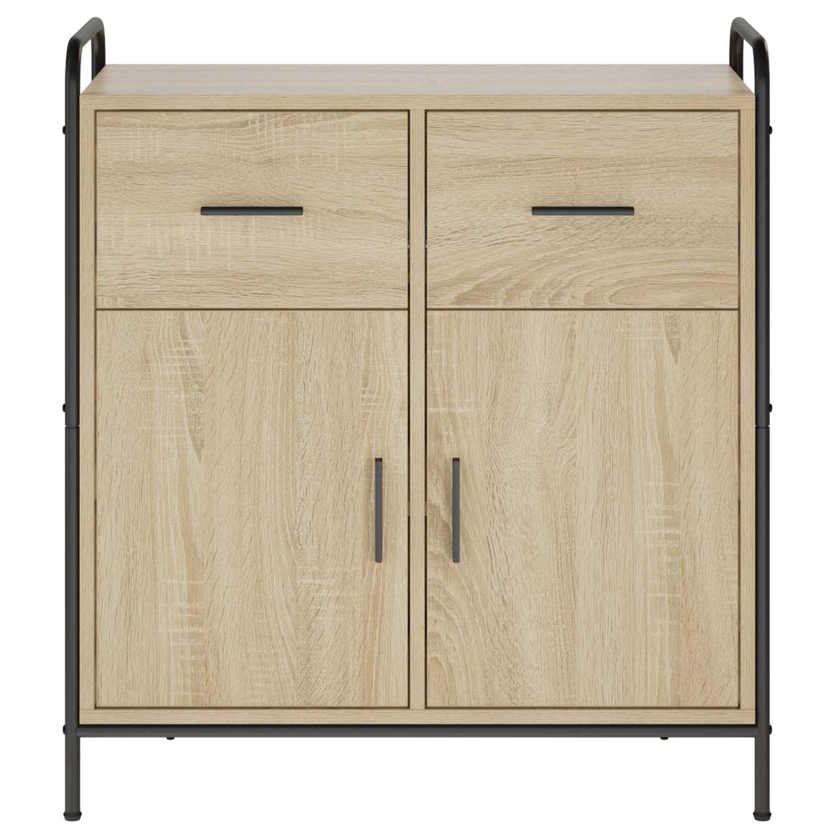 vidaXL Sideboard Sonoma Oak 73 x 33 x 81 cm Engineered Wood
