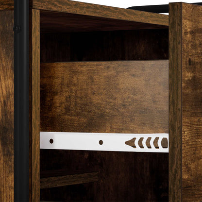 vidaXL Sideboard Smoked Oak 73 x 33 x 81 cm Engineered Wood