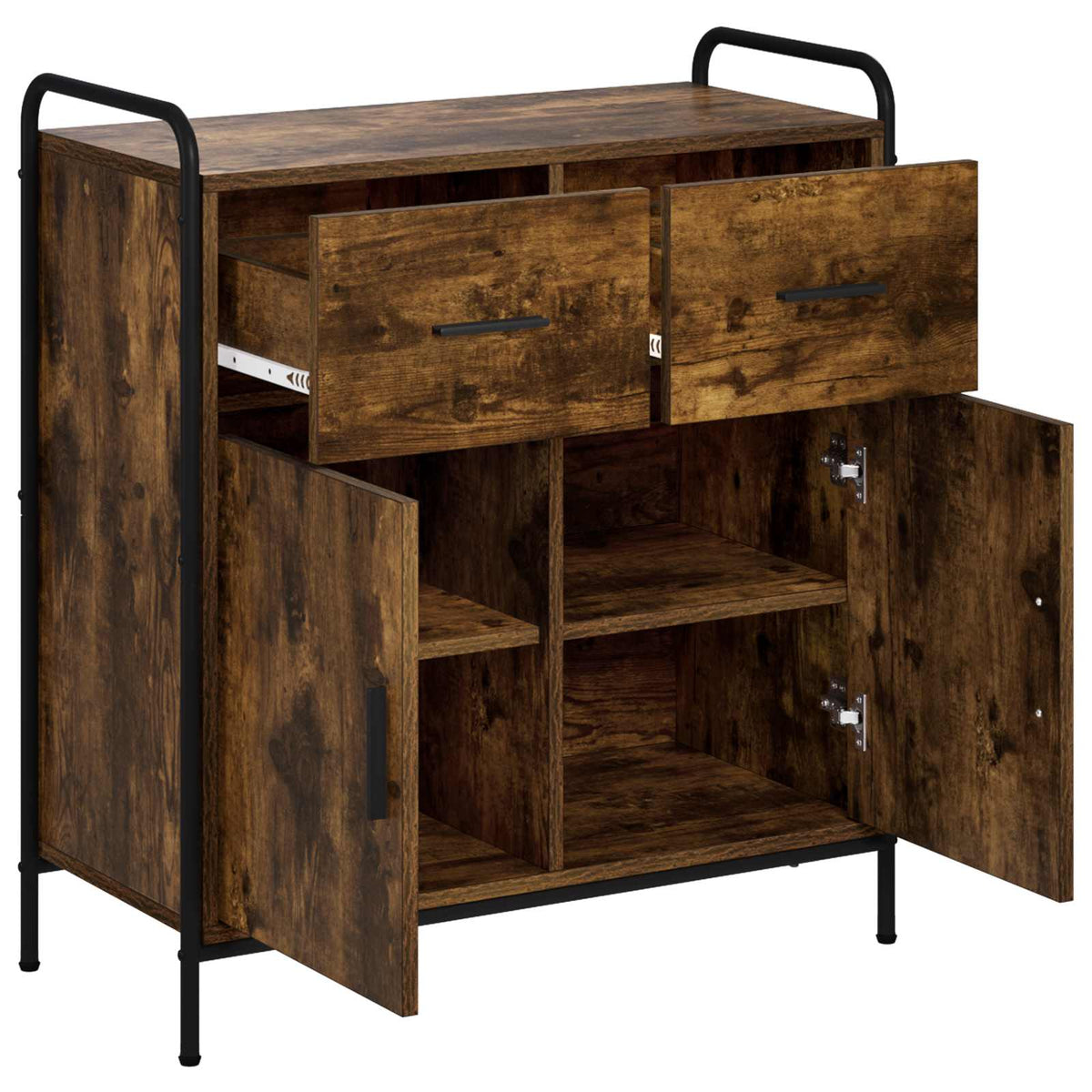 vidaXL Sideboard Smoked Oak 73 x 33 x 81 cm Engineered Wood