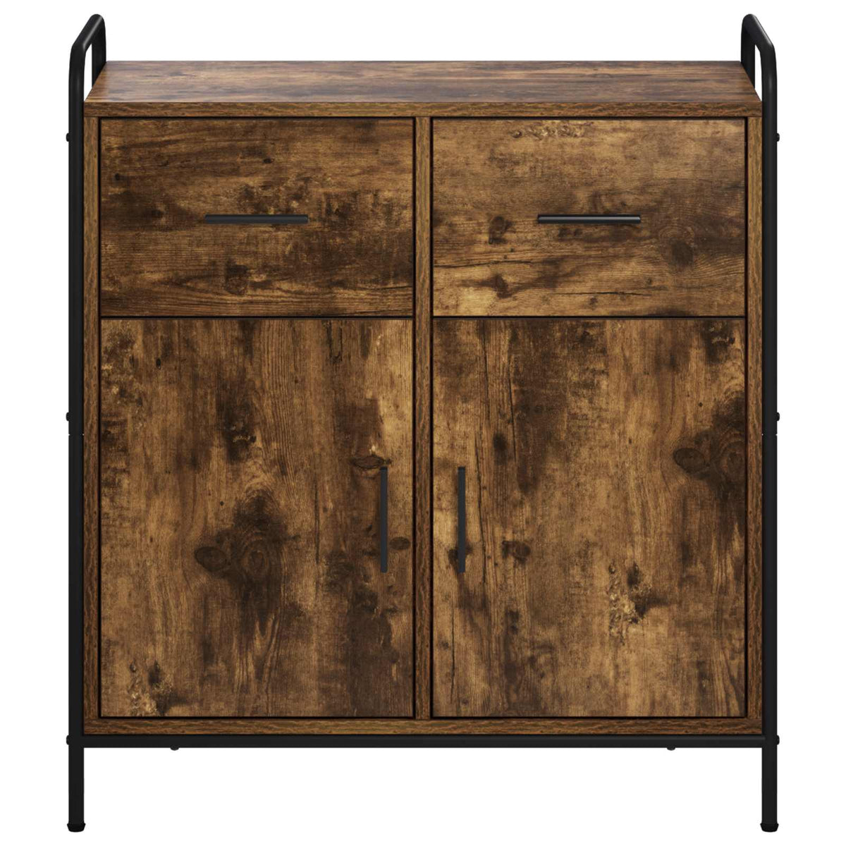 vidaXL Sideboard Smoked Oak 73 x 33 x 81 cm Engineered Wood