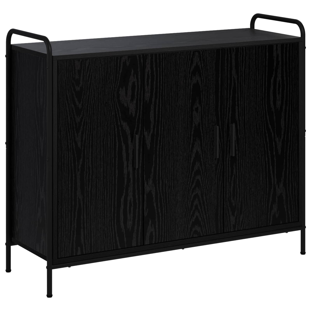 vidaXL Sideboard Black Oak 98.5 x 33 x 81 cm Engineered Wood