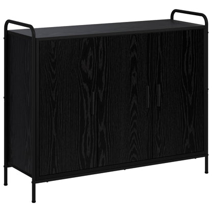vidaXL Sideboard Black Oak 98.5 x 33 x 81 cm Engineered Wood