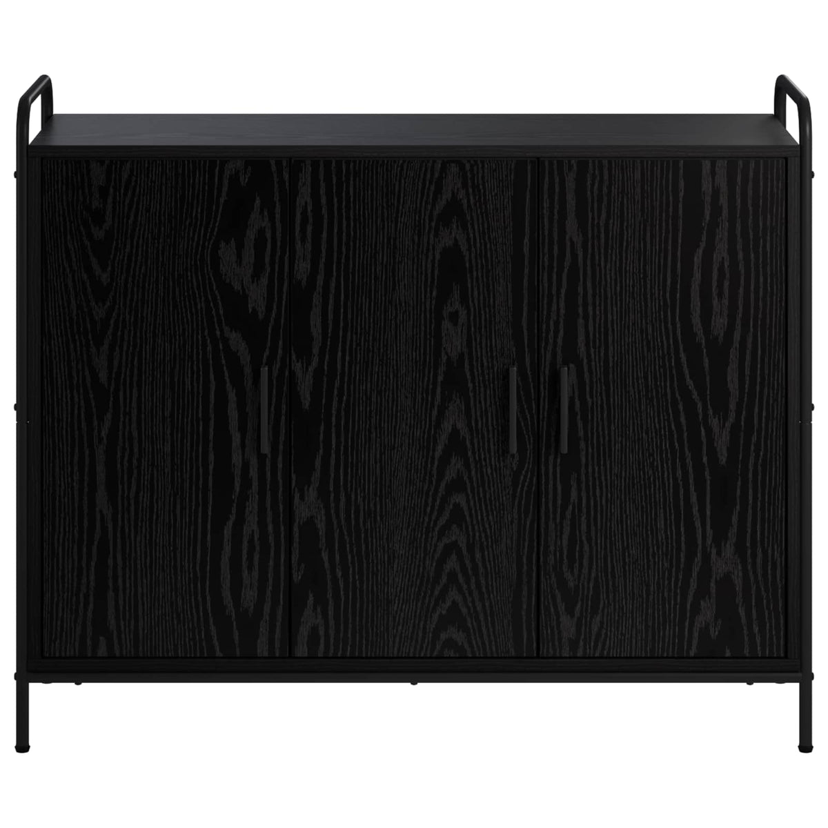 vidaXL Sideboard Black Oak 98.5 x 33 x 81 cm Engineered Wood