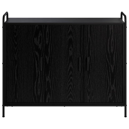 vidaXL Sideboard Black Oak 98.5 x 33 x 81 cm Engineered Wood