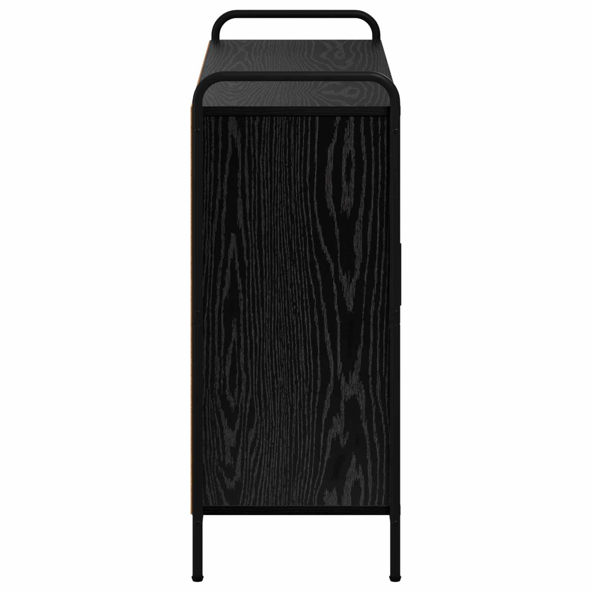 vidaXL Sideboard Black Oak 98.5 x 33 x 81 cm Engineered Wood