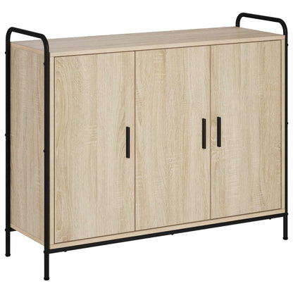vidaXL Sideboard Sonoma Oak 98.5 x 33 x 81 cm Engineered Wood