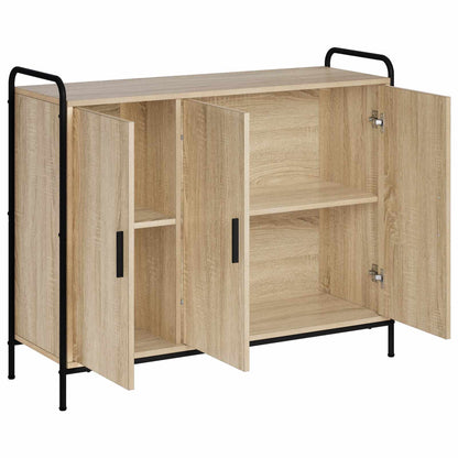 vidaXL Sideboard Sonoma Oak 98.5 x 33 x 81 cm Engineered Wood