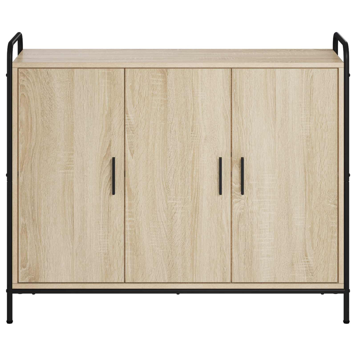 vidaXL Sideboard Sonoma Oak 98.5 x 33 x 81 cm Engineered Wood
